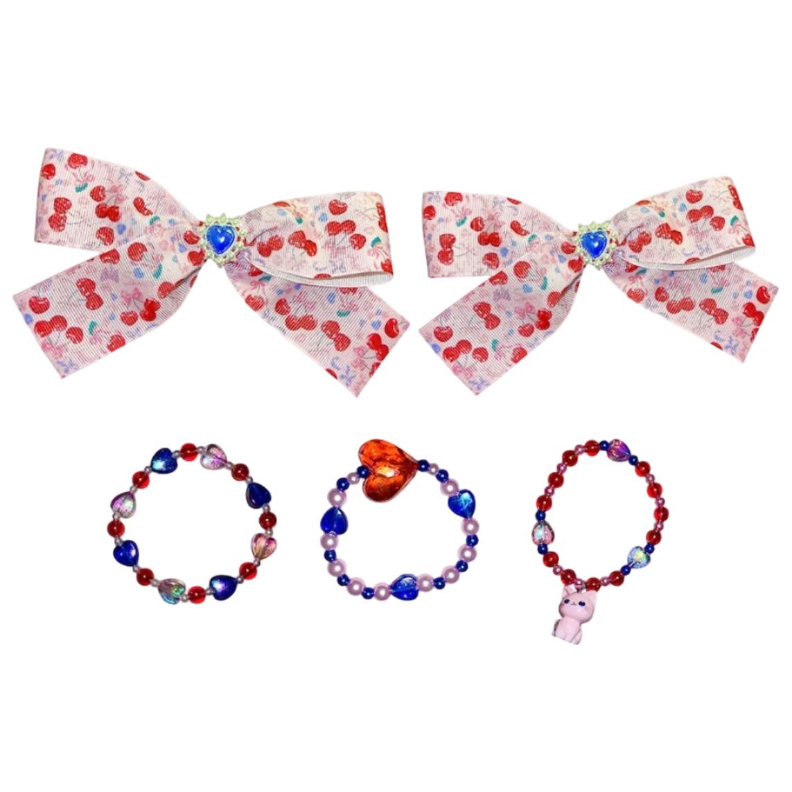 L&V X PA Bow & Bracelet set