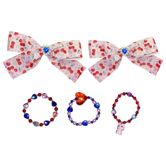 L&V X PA Bow & Bracelet set